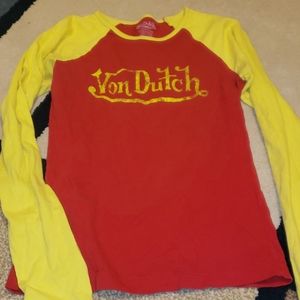 Von Dutch log sleeve tee